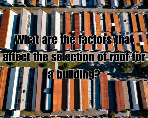 different commercial roofings