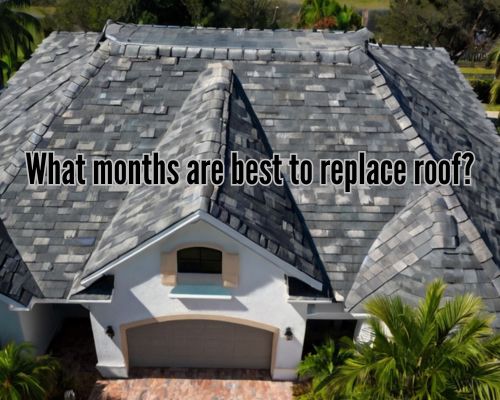 a house with newly replace roof