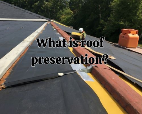 a roof under preservation