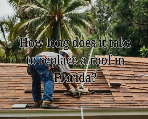 a roofer replacing a roof of a home in Florida