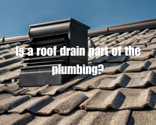 a vent and pipes on roof