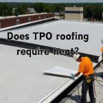 workers working on tpo roofing
