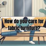 A person using a vacuum cleaner and upholstery attachment to clean a fabric sofa with gentle, circular motions