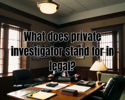 a PI in the legal office