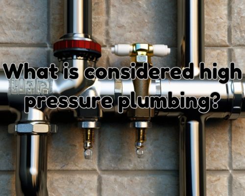 a high pressure plumbing