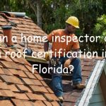 a home inspector inspecting a roof in Florida