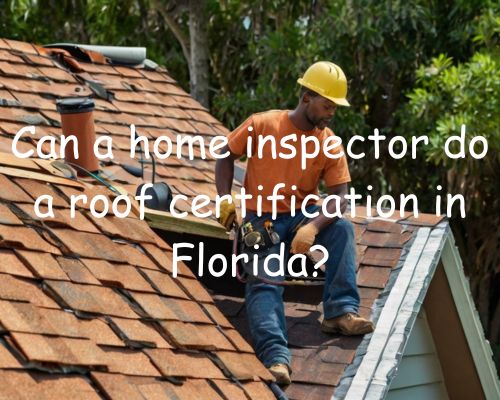 a home inspector inspecting a roof in Florida