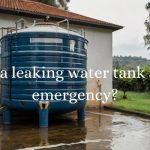 a leaking water tank