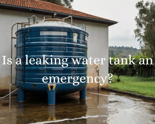 a leaking water tank