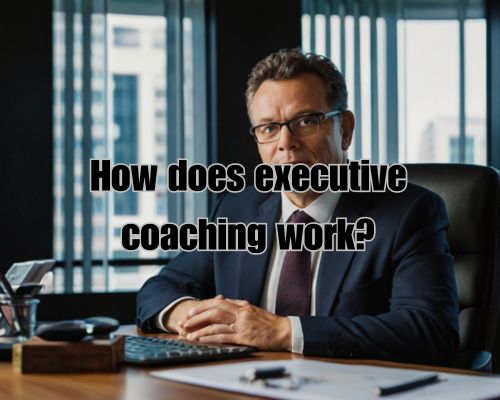 an executive coach sitting on his desk