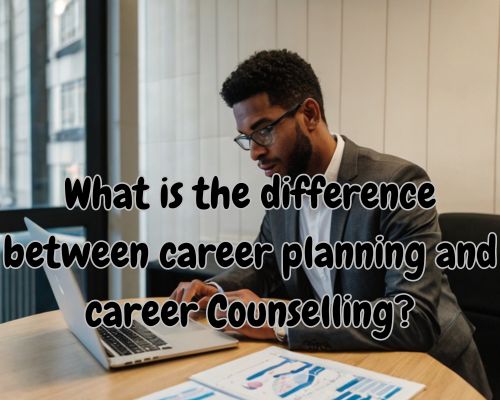 a professional doing a career planning in his office