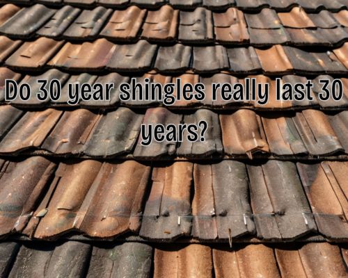 a 30 year old roof shingle