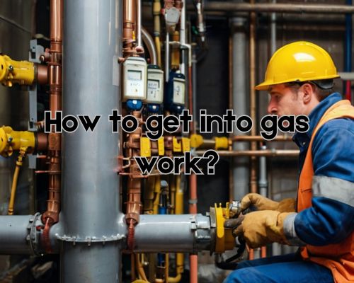 a gas worker doing plumbing
