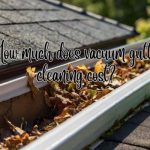 a roof gutter to be vacuumed cleaning