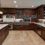 a wall and kitchen cabinets