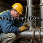a worker doing gas fitting