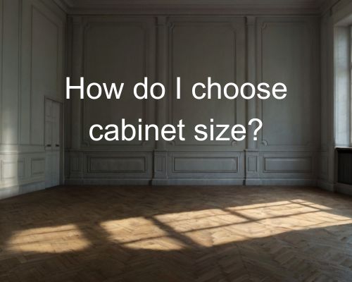 an empty area of a home where cabinets be installed