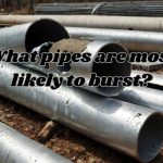 a broken galvanized steel pipe