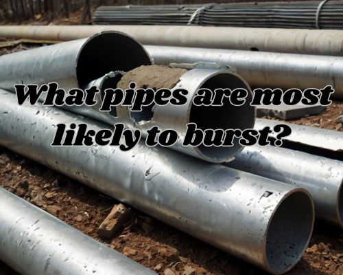 a broken galvanized steel pipe