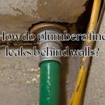 a leaking pipe behind wall
