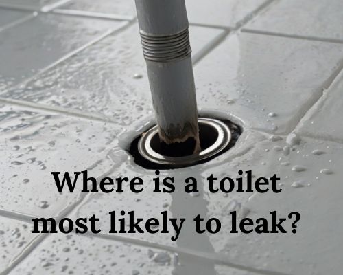 a toilet pipe leakage