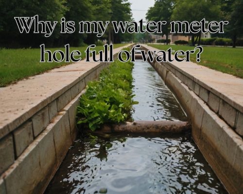 water flowing on drainage