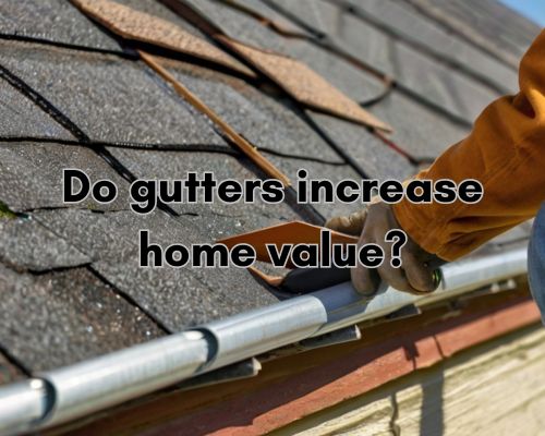 a home with new good guttering