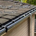 a pipe guttering installed on roof