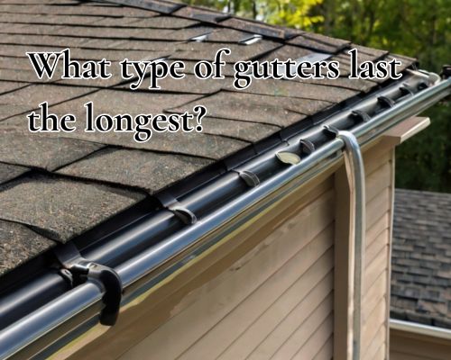 a pipe guttering installed on roof