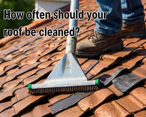 a roofing often cleaned