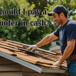 a roofer payed in cash for roofing work
