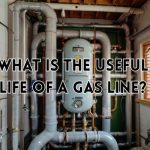 A close-up of a home’s gas pipeline installation