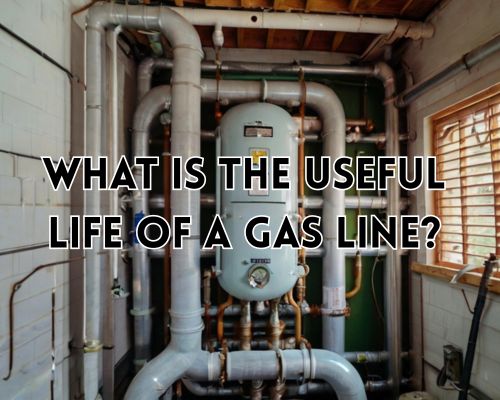 A close-up of a home’s gas pipeline installation