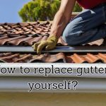 DIY roof gutter work