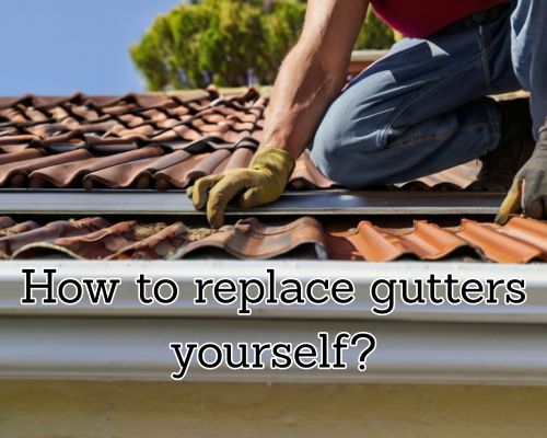DIY roof gutter work