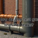 a gas pipe to be checked for leakage