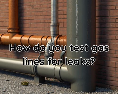 a gas pipe to be checked for leakage