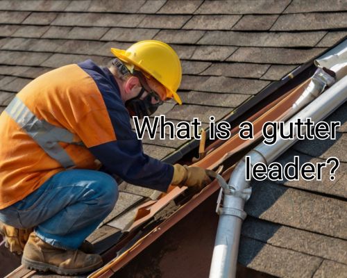 a gutter installation work
