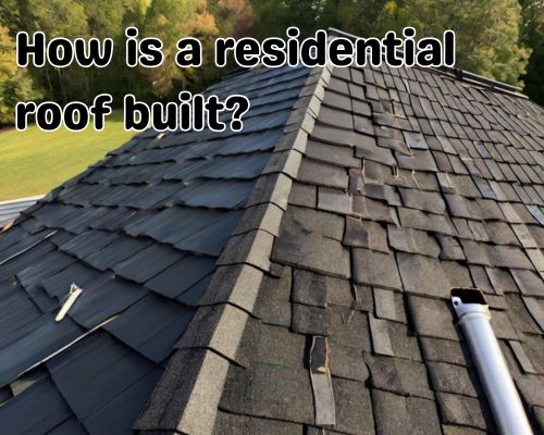 a residential roofing installed