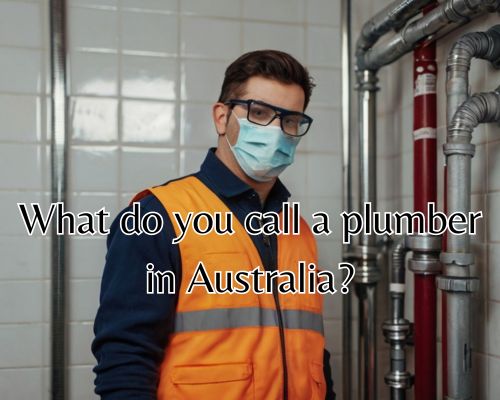 Plumber in workwear on job site.