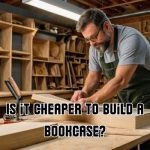 a cabinetry man building bookshelf