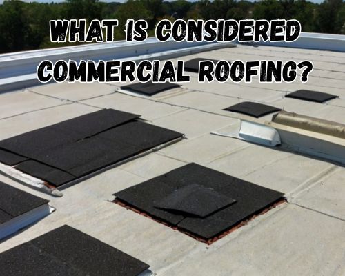 a clean commercial roofing