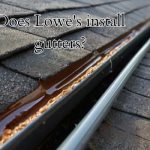 a roof for gutter work