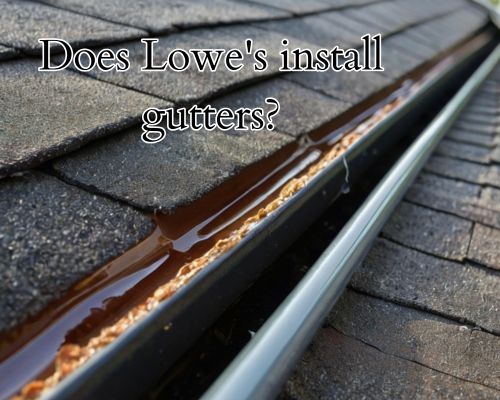 a roof for gutter work