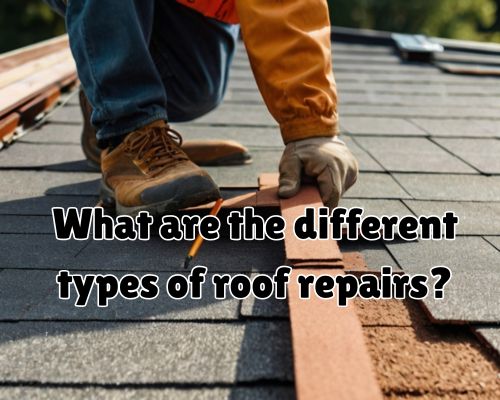 a roof repair job