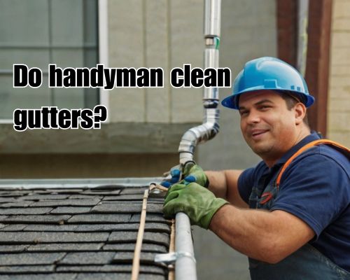 a roofer working on roof gutter