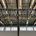 ceiling in a commercial roof