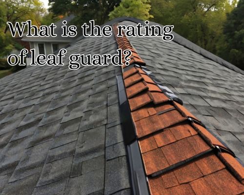 A leafguard keeps the roof gutters clean.