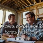Roofer highlights details in a plan.