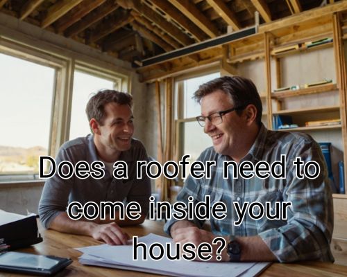 Roofer highlights details in a plan.